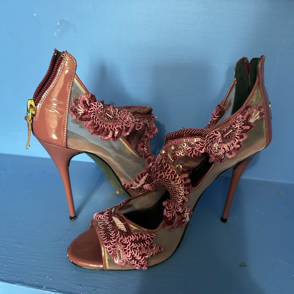Oscar De La Renta Mauve Pink Heels